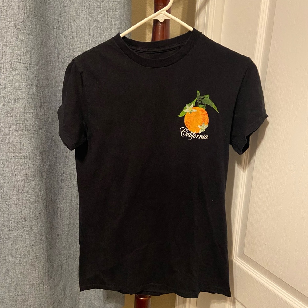 Strange Daze 100% Cotton California Oranges Graphic Short Sleeve T-Shirt Size S - Picture 2 of 3